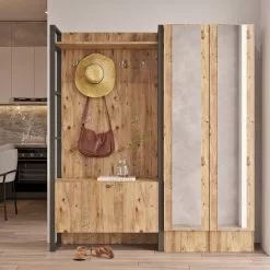 Säilytyskokonaisuus Linento Furniture ML17, Ruskea -Huonekalut myymälä LIFU956LCS2815 3