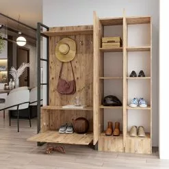 Säilytyskokonaisuus Linento Furniture ML17, Ruskea -Huonekalut myymälä LIFU956LCS2815 5