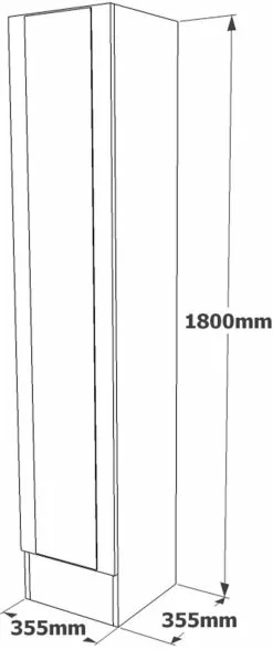 Säilytyskokonaisuus Linento Furniture ML17, Ruskea -Huonekalut myymälä LIFU956LCS2815 7