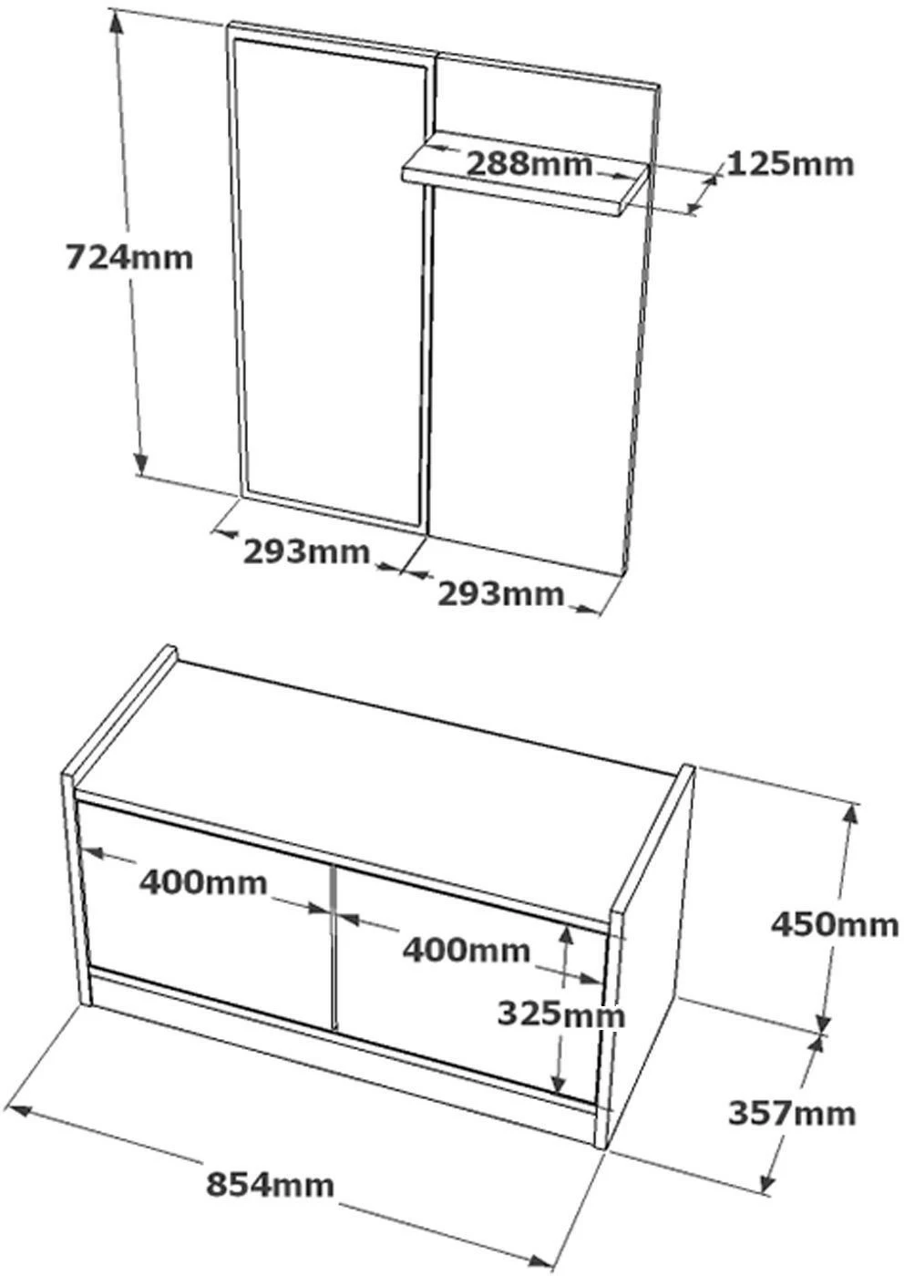 Säilytyskokonaisuus Eteiseen Linento Furniture LS1, Valkoinen 6 Säilytyskokonaisuus Eteiseen Linento Furniture LS1, Valkoinen - Image 6