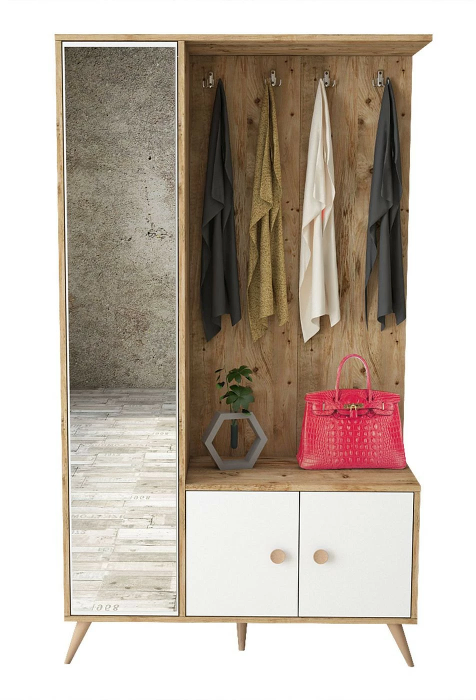 Vaatesäilytyskaluste Linento Furniture VL65, Eri Värejä 1 Vaatesäilytyskaluste Linento Furniture VL65, Eri Värejä