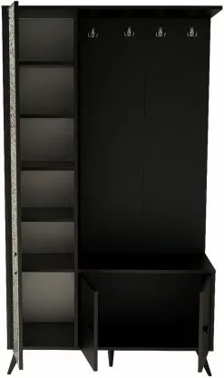 Vaatesäilytyskaluste Linento Furniture VL65, Musta -Huonekalut myymälä LIFU956LCS2826 5