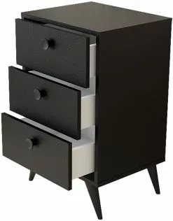 Lipasto Linento Furniture VL68, Musta -Huonekalut myymälä LIFU956LCS3108 3