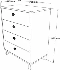 Lipasto Linento Furniture VL80, Eri Värejä -Huonekalut myymälä LIFU956LCS3114 6