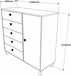Säilytyskaluste Linento Furniture VL83, Eri Värejä -Huonekalut myymälä LIFU956LCS3125 6