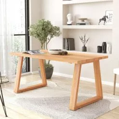 Ruokapöytä Linento Furniture ME2, 160x80cm, Ruskea 8 Ruokapöytä Linento Furniture ME2, 160x80cm, Ruskea -Huonekalut myymälä LIFU956LCS3302 4