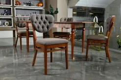 Ruokapöydän Tuoli Linento Furniture Oscar, 2kpl, Ruskea, Verkkokaupan Poistotuote -Huonekalut myymälä LIFU998VOW1128 3 1