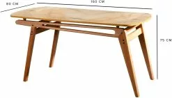 Ruokapöytä Linento Furniture Palace, Puu, Ruskea -Huonekalut myymälä LIFU998VOW1702 3