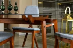 Ruokapöytä Linento Furniture Pera, Savulasi, Ruskea -Huonekalut myymälä LIFU998VOW1703 4