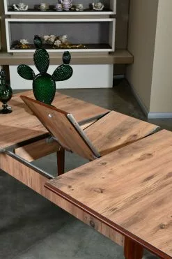 Ruokapöytä Linento Furniture Morocco, Jatkettava, Ruskea -Huonekalut myymälä LIFU998VOW1708 3