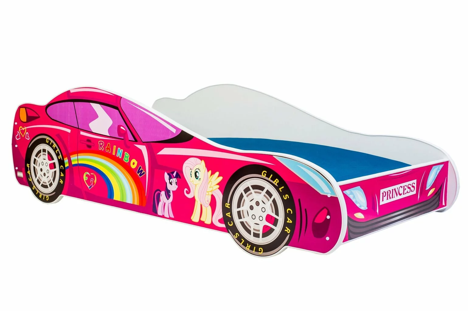 ADRK Furniture Auto -sänky, Pinkki 1 ADRK Furniture Auto -sänky, Pinkki