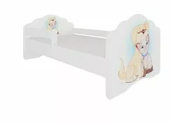 ADRK Furniture Casimo Cat, Lasten Sänky Irrotettavalla Kaiteella 70 Cm X 140 Cm