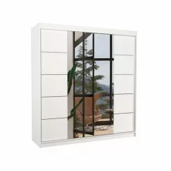 ADRK Furniture Dalmatia-vaatekaappi, Valkoinen