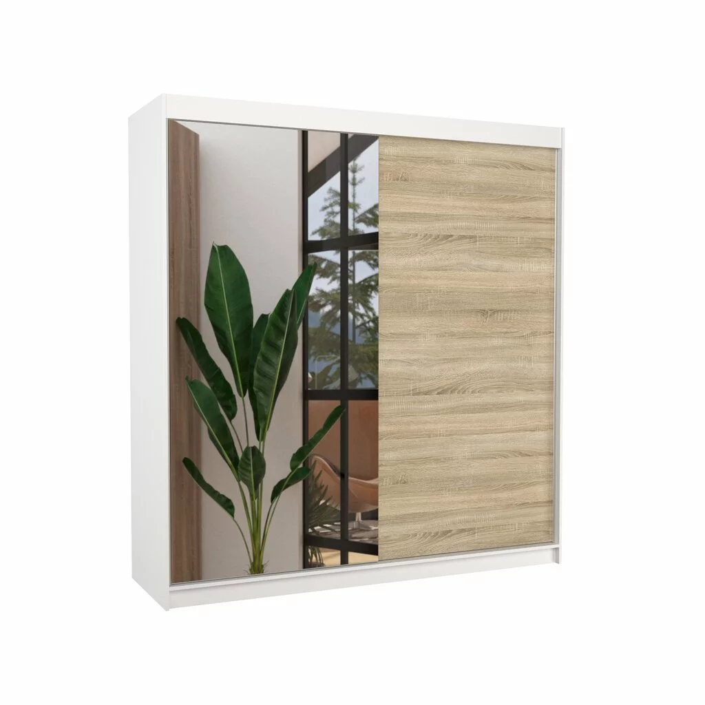 ADRK Furniture Della-vaatekaappi, Tammi 1 ADRK Furniture Della-vaatekaappi, Tammi