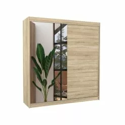 ADRK Furniture Della-vaatekaappi, Tammi