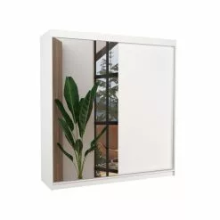 ADRK Furniture Della-vaatekaappi, Valkoinen