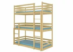 ADRK Furniture Tedro 02 LASTEN SÄNKY, 210 X 87 X 188 Cm, Ruskea