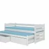 Adrk Furniture Tiarro Sänky Lapsille, 90x200 Cm, Valkoinen