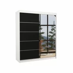 Kaappi ADRK Furniture Caro, Valkoinen/musta