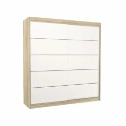 Kaappi ADRK Furniture Esteva, Tammen Värinen/valkoinen