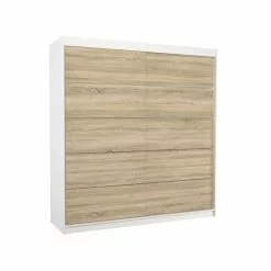 Kaappi ADRK Furniture Esteva, Valkoinen/tammen Värinen