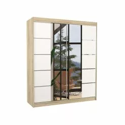 Kaappi ADRK Furniture Traves, Tammi/valkoinen