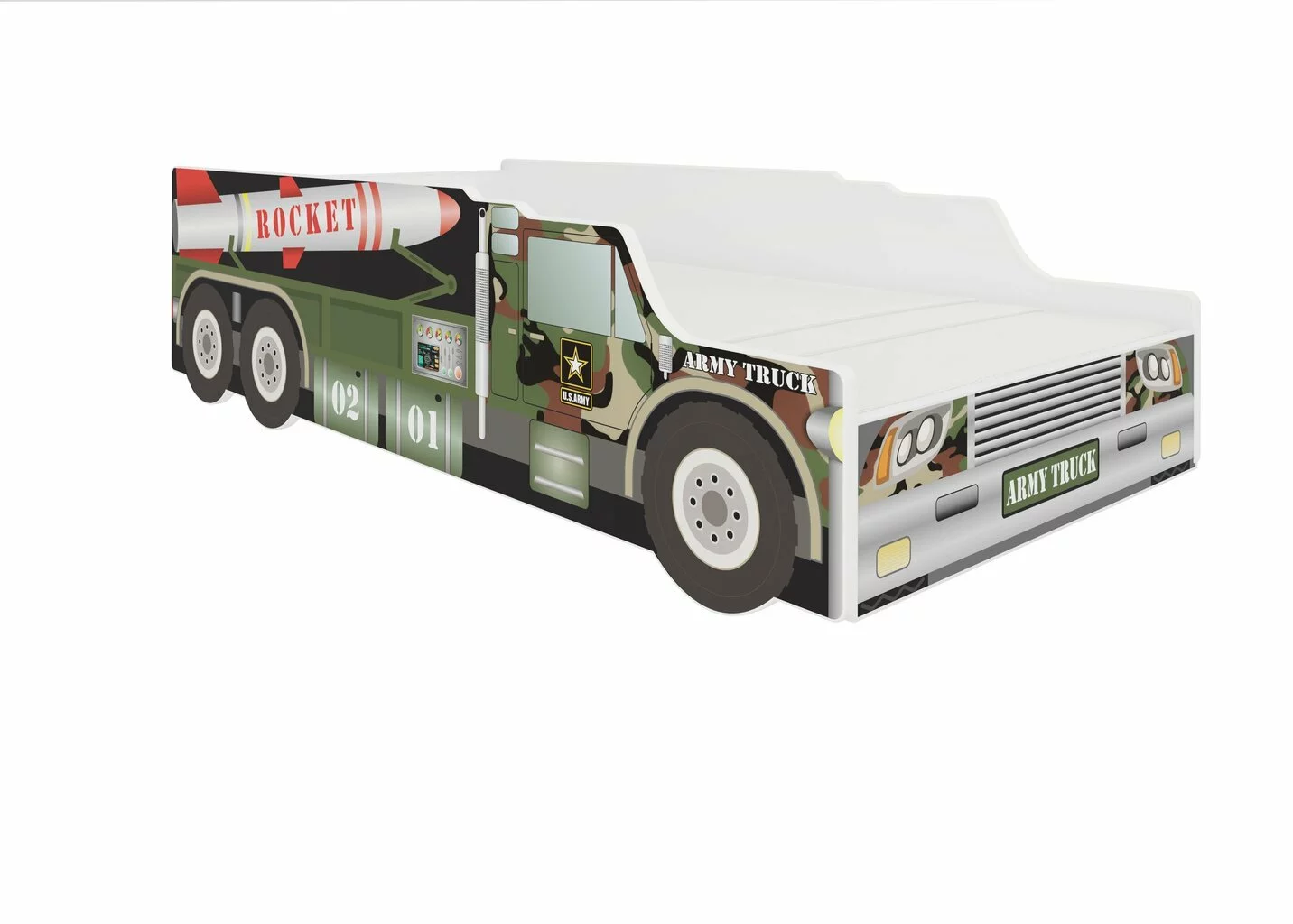 Lasten Sänky ADRK Furniture Rocket, 140 X 70 Cm 1 Lasten Sänky ADRK Furniture Rocket, 140 X 70 Cm