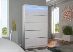 LED-valaistuskaappi ADRK Furniture Benisso, Valkoinen -Huonekalut myymälä pehmustettu kalustesarja lauksva 31 dublikatas 2379168 eae02 osta reference