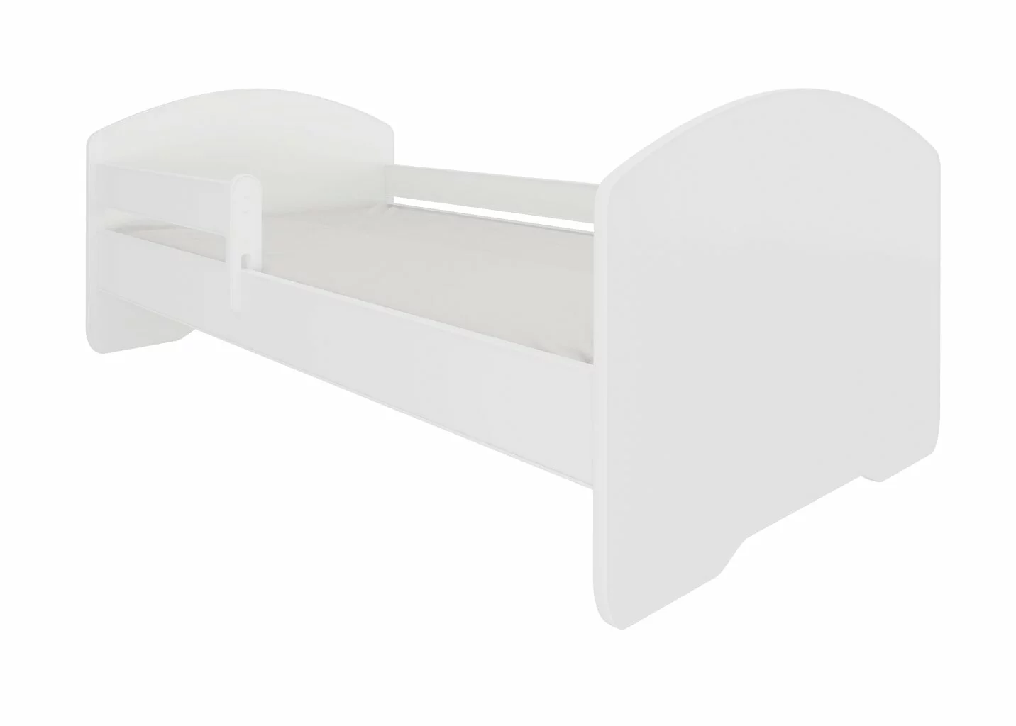 Pinnasänky Irrotettavalla Suojalla ADRK Furniture Pepe 164 160x80cm, Valkoinen 1 Pinnasänky Irrotettavalla Suojalla ADRK Furniture Pepe 164 160x80cm, Valkoinen